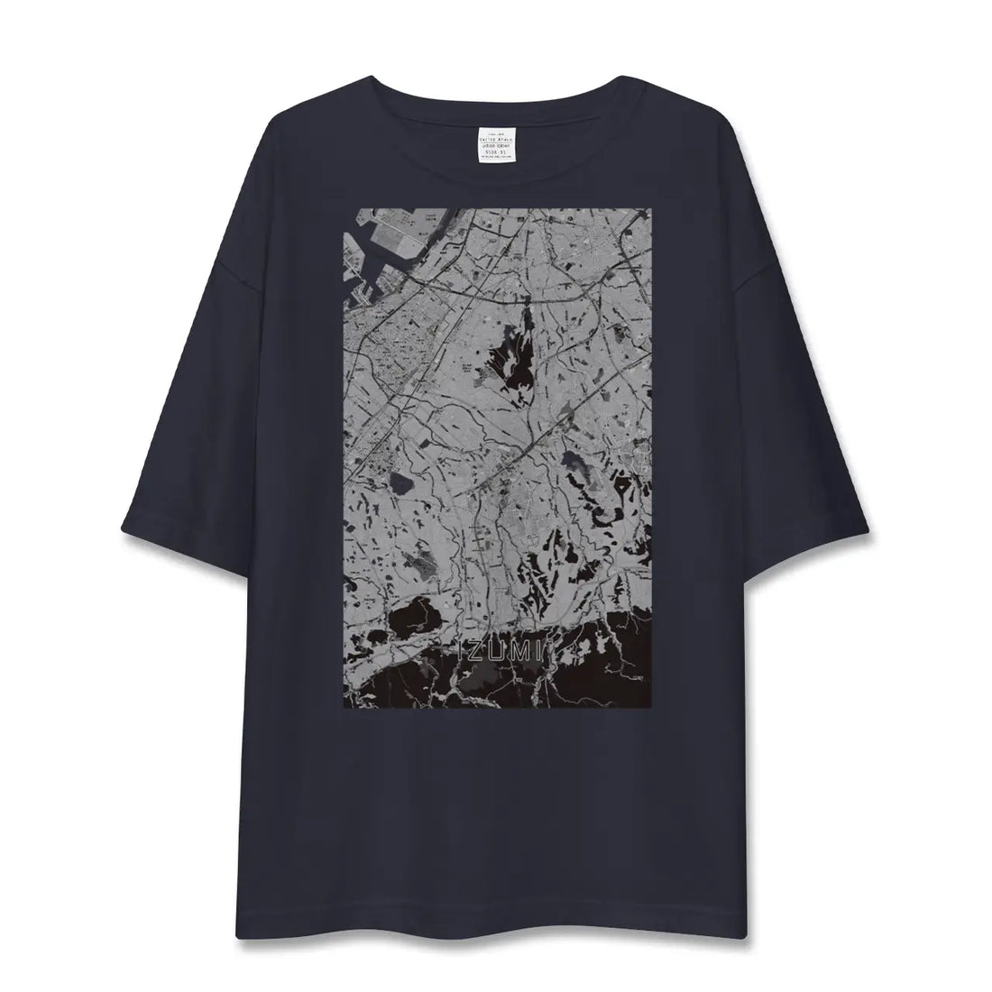 【和泉(大阪府)】地図柄ビッグシルエットTシャツ