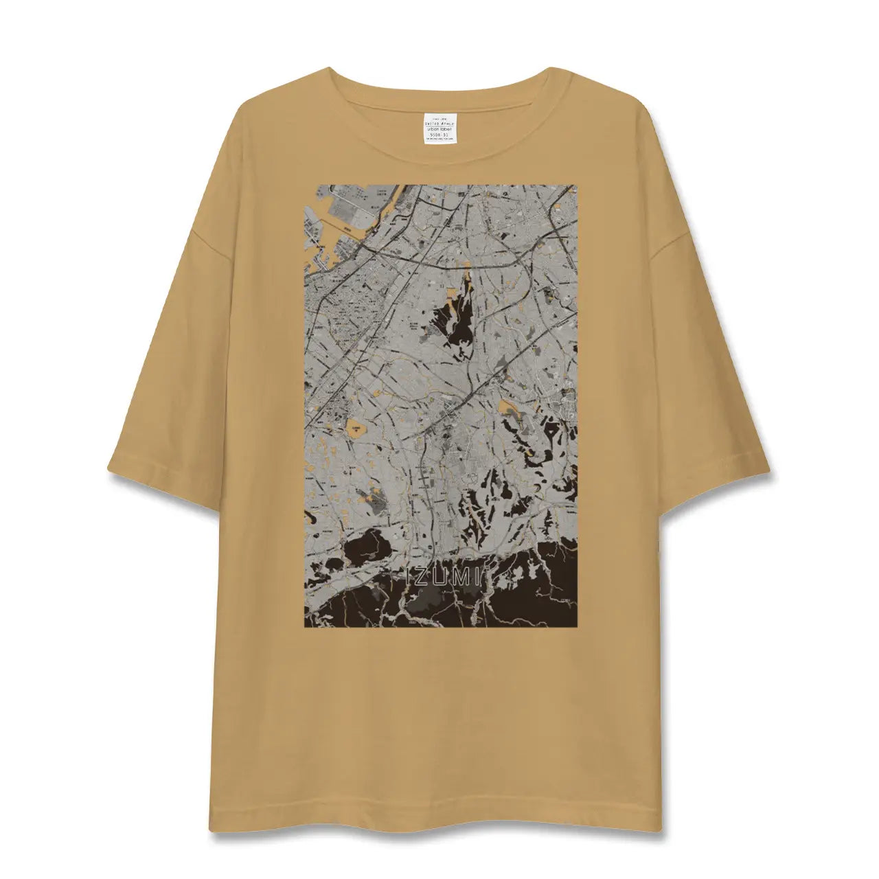 【和泉(大阪府)】地図柄ビッグシルエットTシャツ