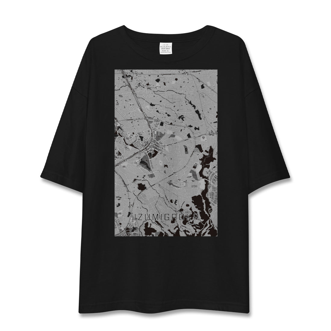 【泉ケ丘(大阪府)】地図柄ビッグシルエットTシャツ