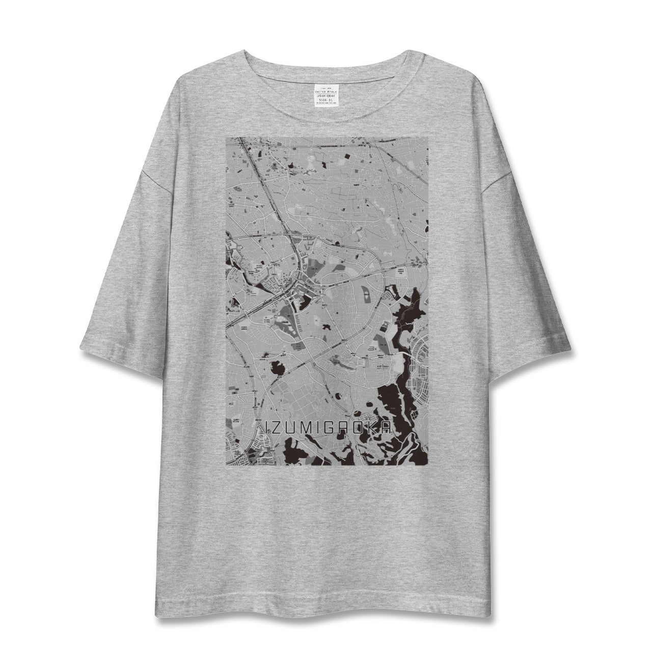 【泉ケ丘(大阪府)】地図柄ビッグシルエットTシャツ