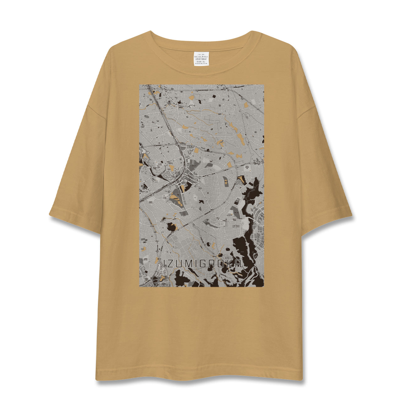 【泉ケ丘(大阪府)】地図柄ビッグシルエットTシャツ