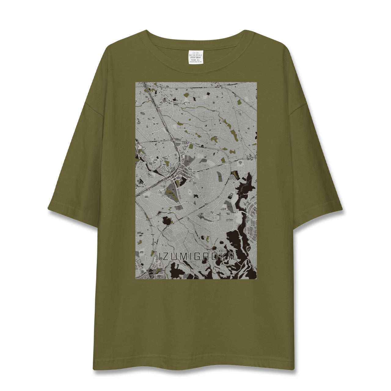 【泉ケ丘(大阪府)】地図柄ビッグシルエットTシャツ