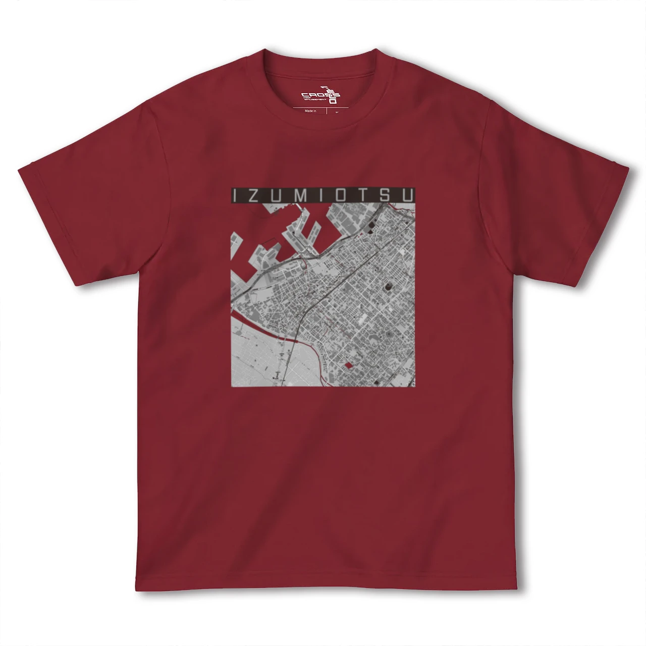 【泉大津(大阪府)】地図柄ヘビーウェイトTシャツ