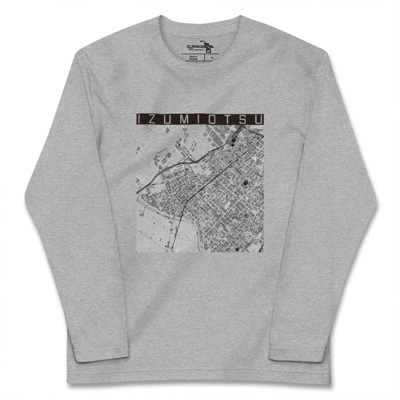 【泉大津(大阪府)】地図柄ロングスリーブTシャツ