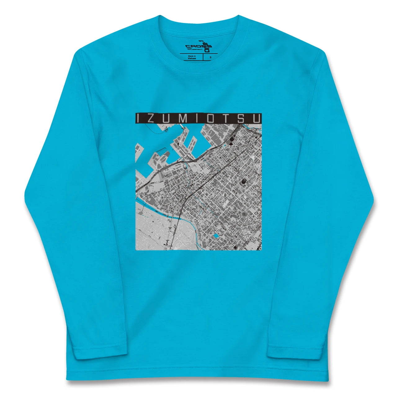 【泉大津(大阪府)】地図柄ロングスリーブTシャツ