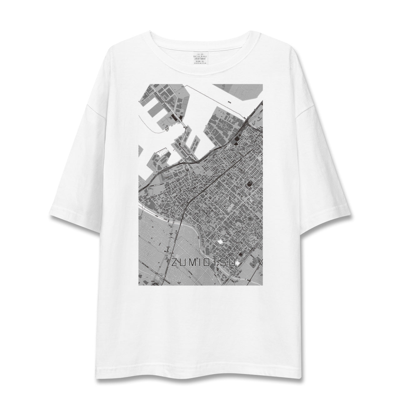 【泉大津(大阪府)】地図柄ビッグシルエットTシャツ