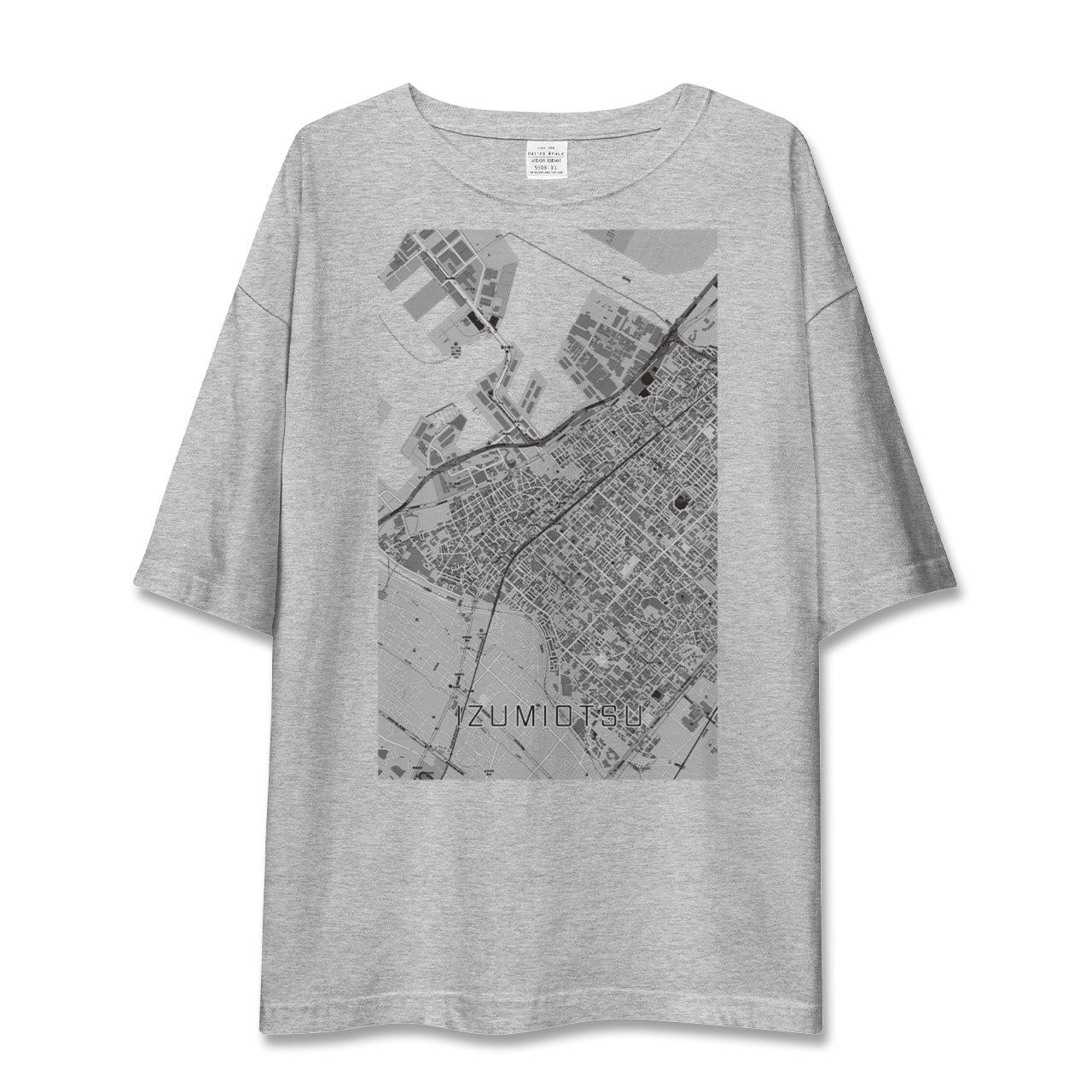 【泉大津(大阪府)】地図柄ビッグシルエットTシャツ