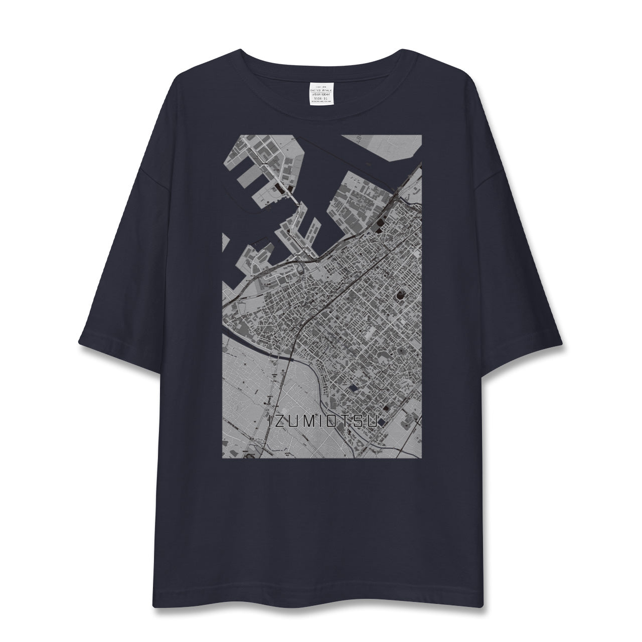 【泉大津(大阪府)】地図柄ビッグシルエットTシャツ