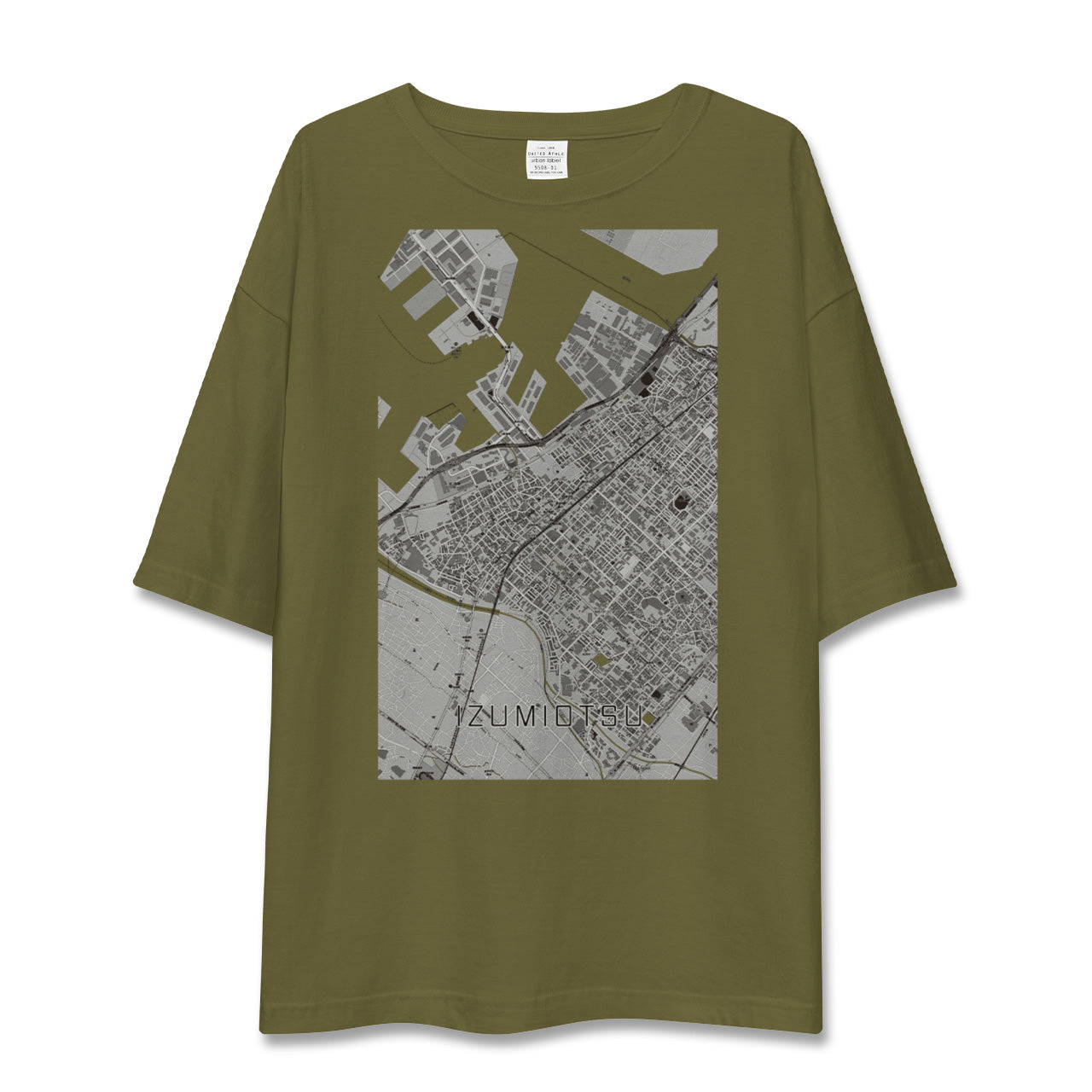 【泉大津(大阪府)】地図柄ビッグシルエットTシャツ