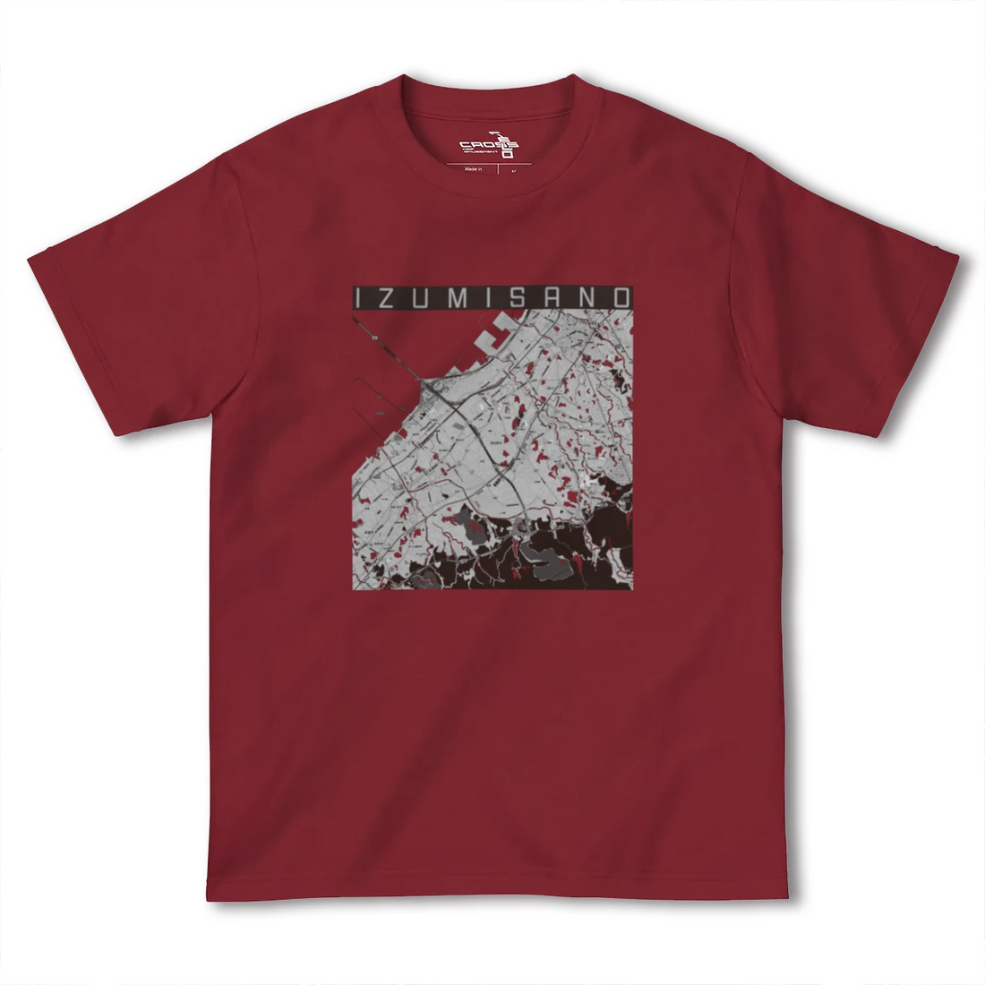 【泉佐野(大阪府)】地図柄ヘビーウェイトTシャツ