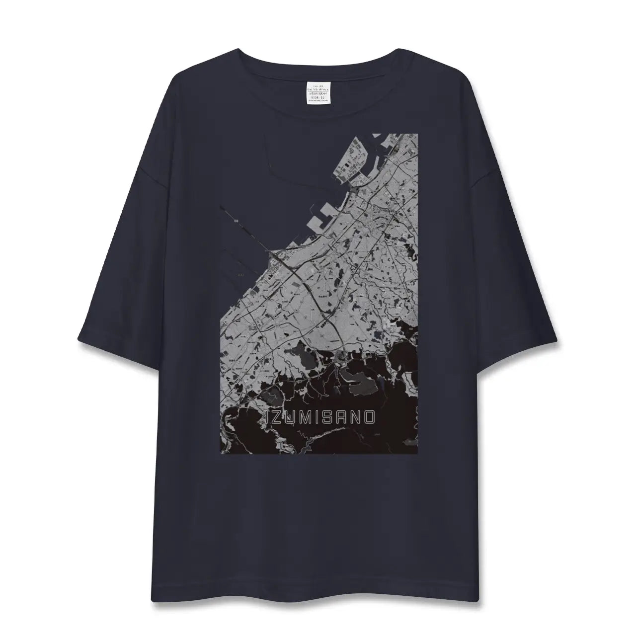 【泉佐野(大阪府)】地図柄ビッグシルエットTシャツ