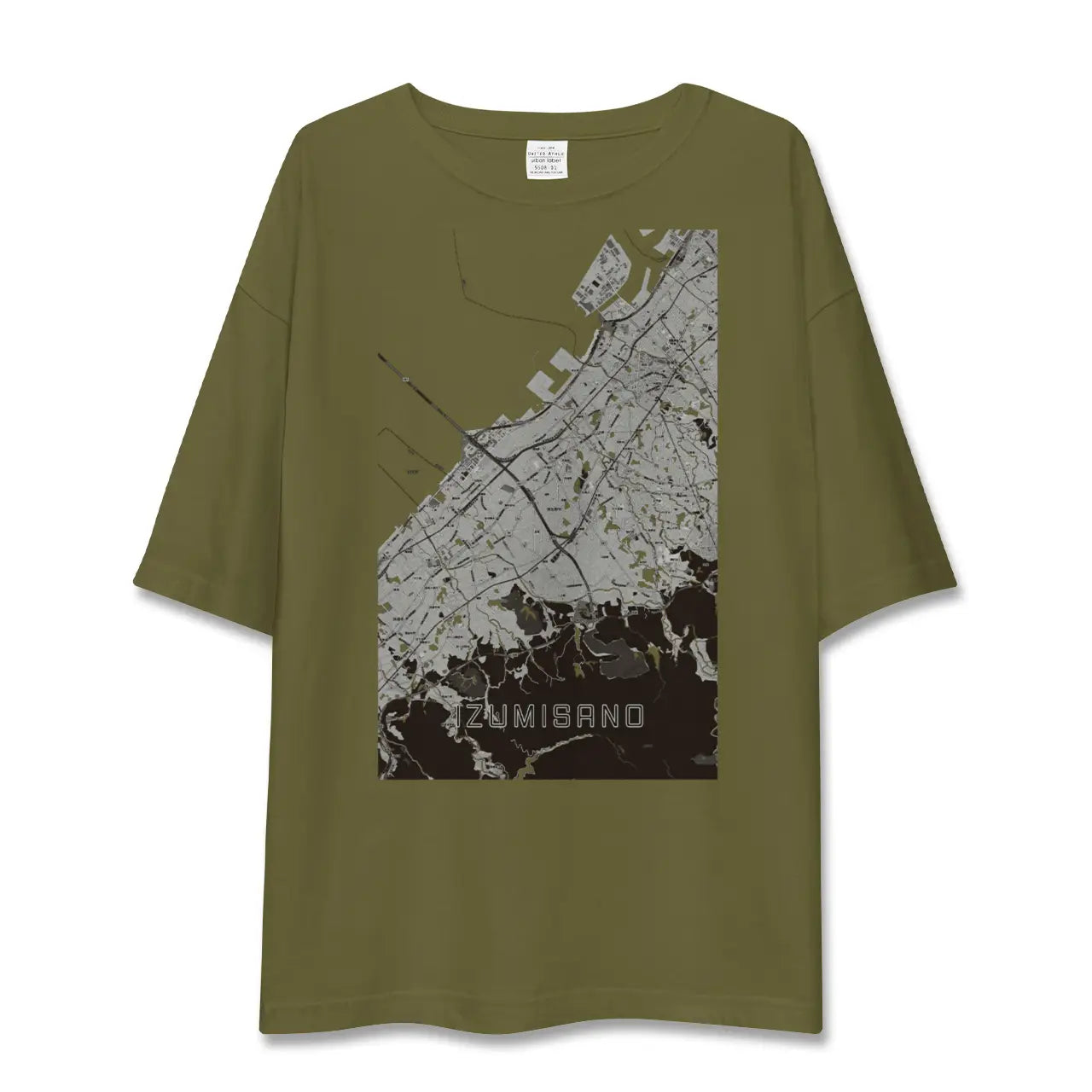 【泉佐野(大阪府)】地図柄ビッグシルエットTシャツ