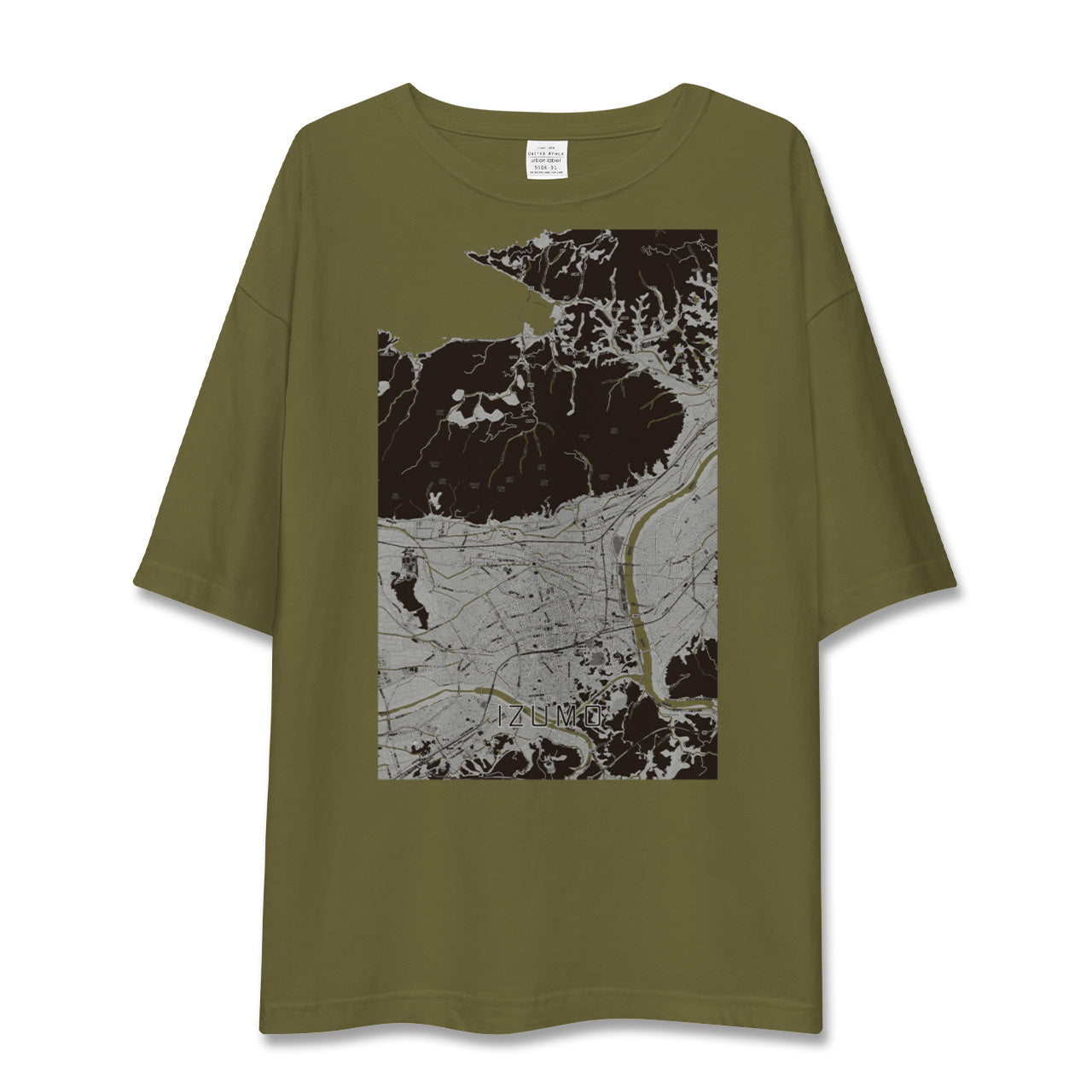 【出雲(島根県)】地図柄ビッグシルエットTシャツ