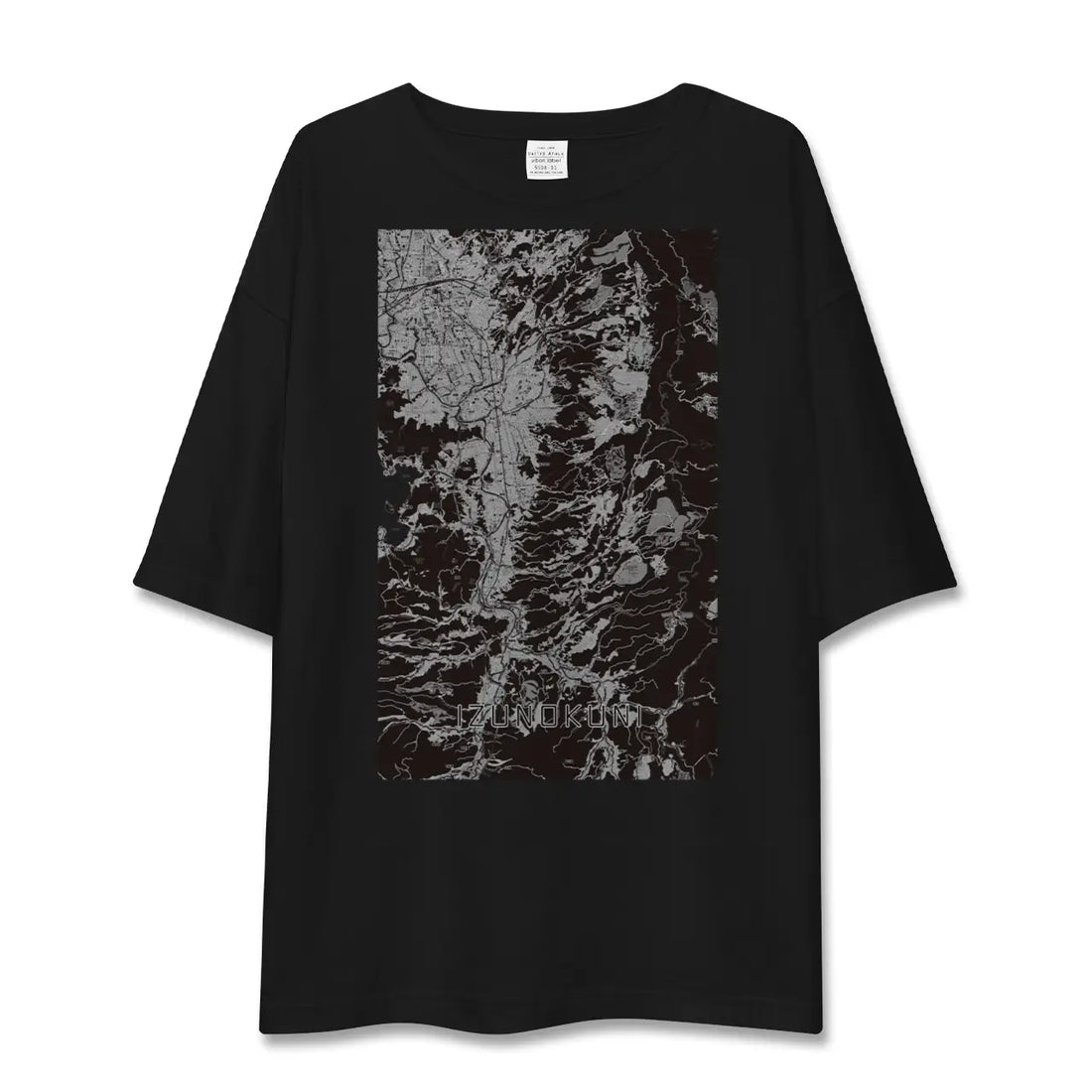 【伊豆の国(静岡県)】地図柄ビッグシルエットTシャツ