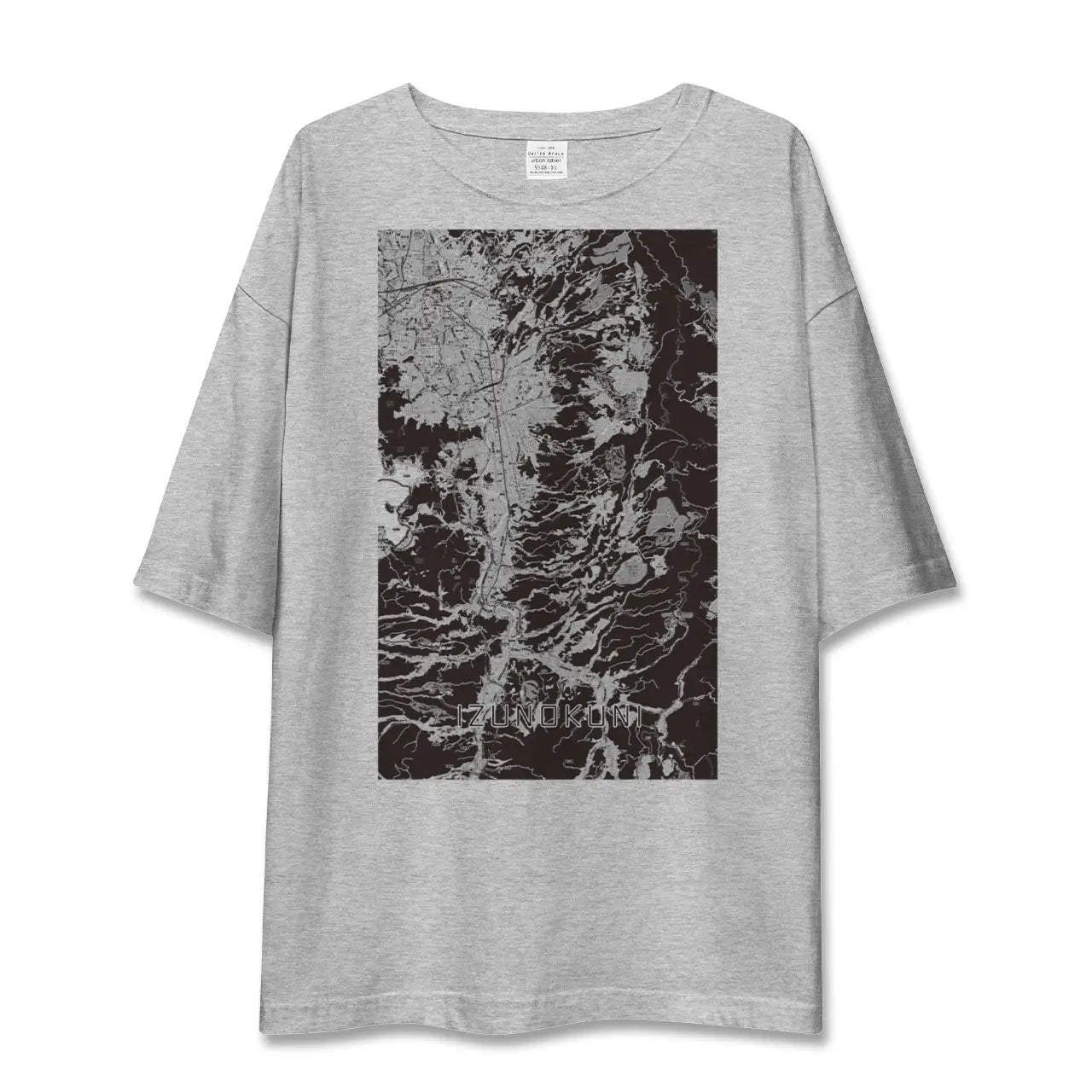 【伊豆の国(静岡県)】地図柄ビッグシルエットTシャツ