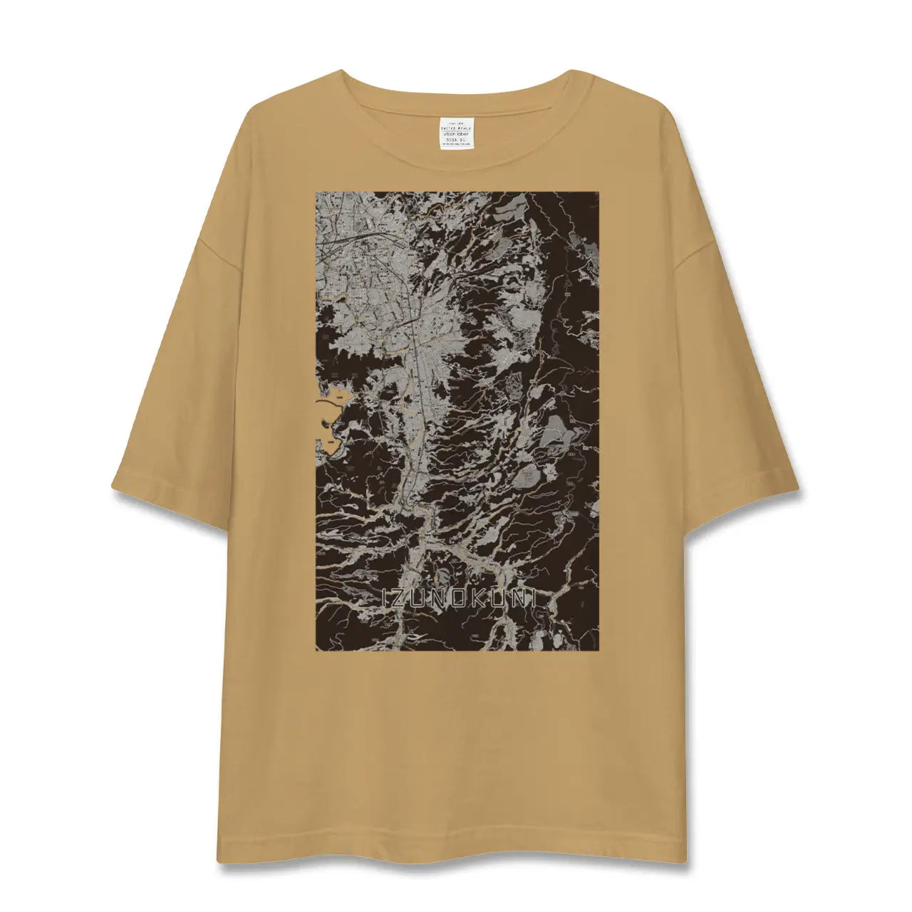 【伊豆の国(静岡県)】地図柄ビッグシルエットTシャツ