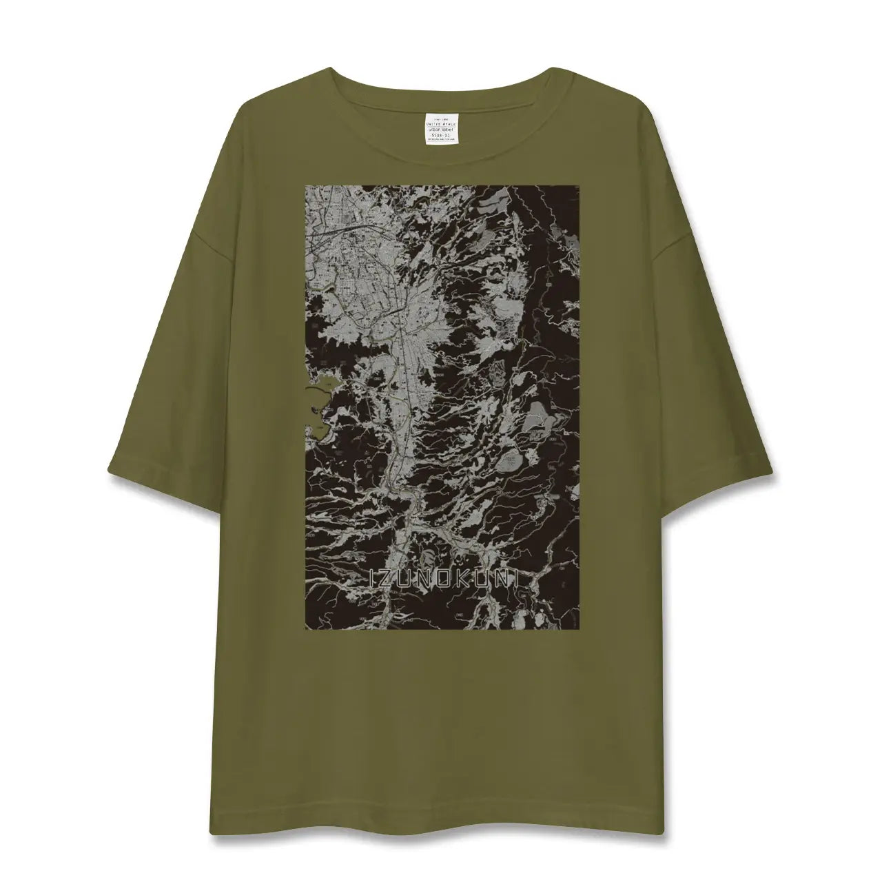 【伊豆の国(静岡県)】地図柄ビッグシルエットTシャツ