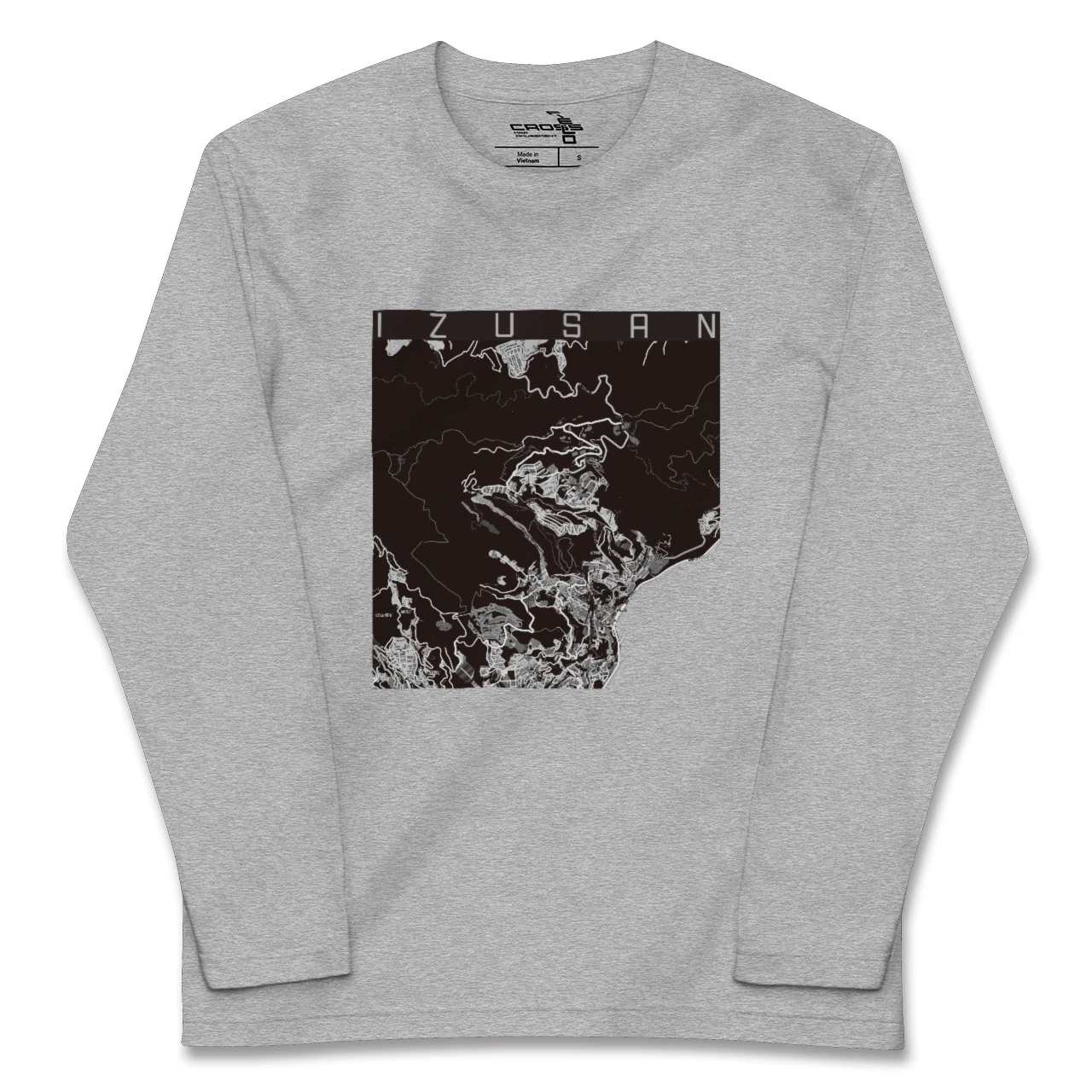 【伊豆山(静岡県)】地図柄ロングスリーブTシャツ