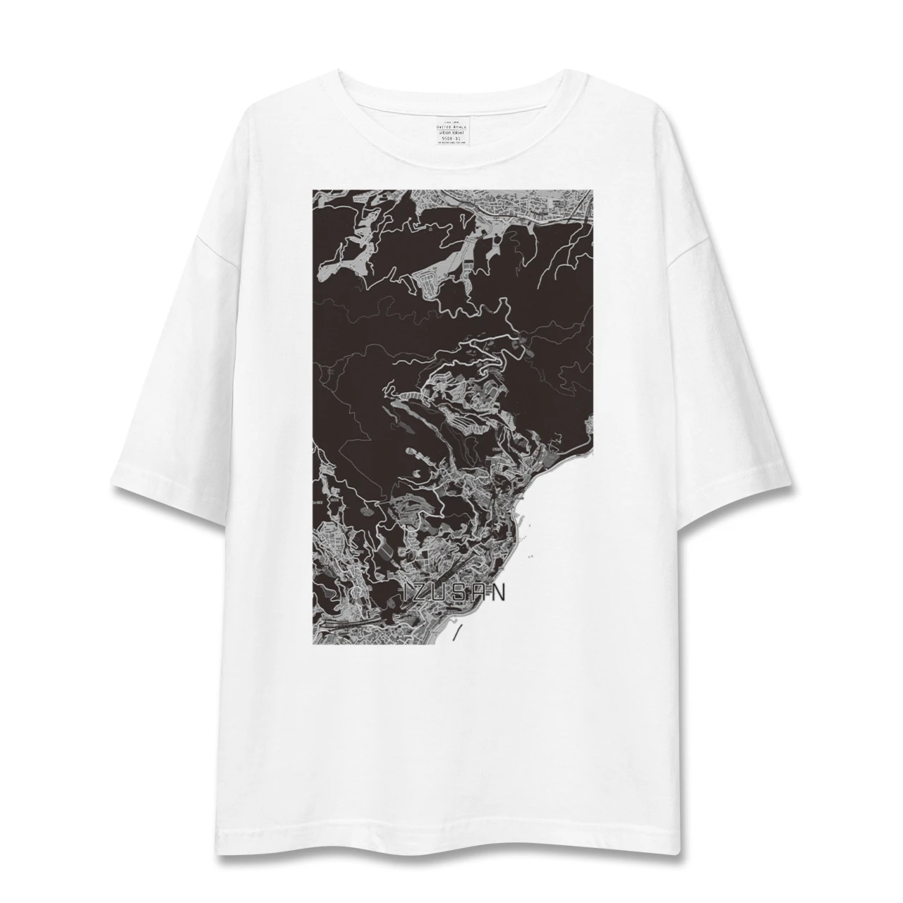【伊豆山(静岡県)】地図柄ビッグシルエットTシャツ