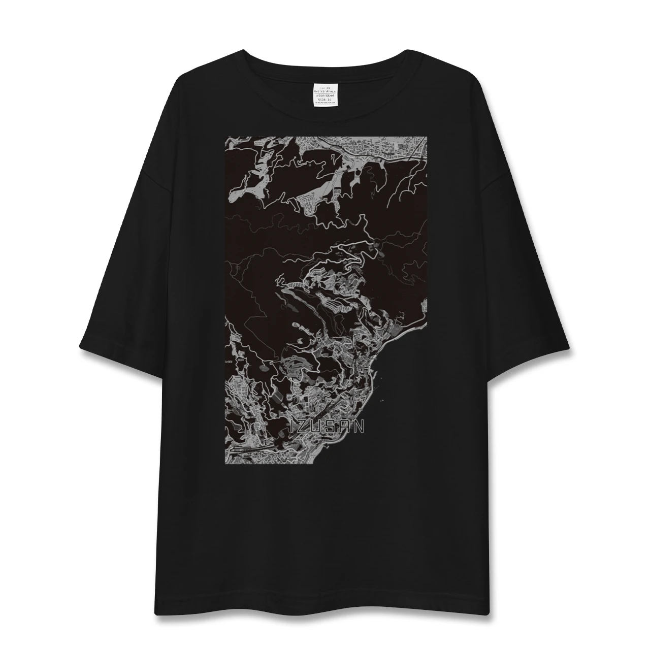 【伊豆山(静岡県)】地図柄ビッグシルエットTシャツ