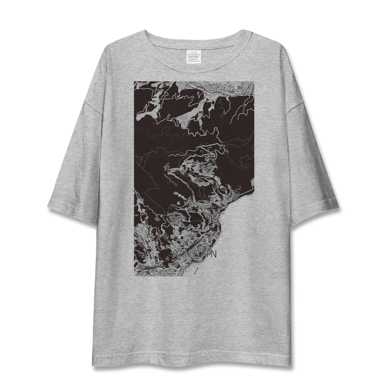 【伊豆山(静岡県)】地図柄ビッグシルエットTシャツ