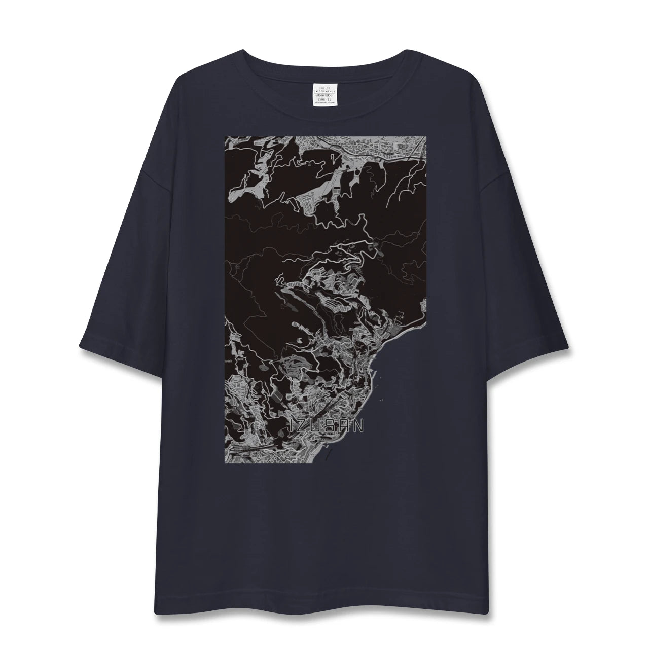 【伊豆山(静岡県)】地図柄ビッグシルエットTシャツ