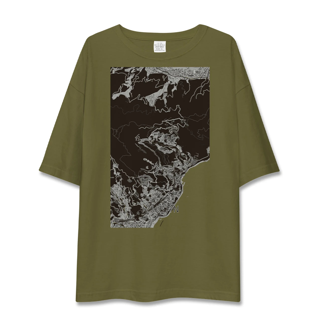 【伊豆山(静岡県)】地図柄ビッグシルエットTシャツ