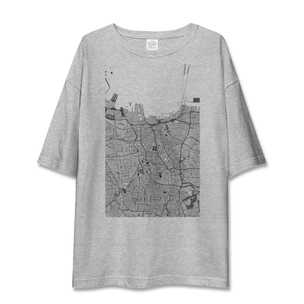【ジャカルタ(インドネシア)】地図柄ビッグシルエットTシャツ