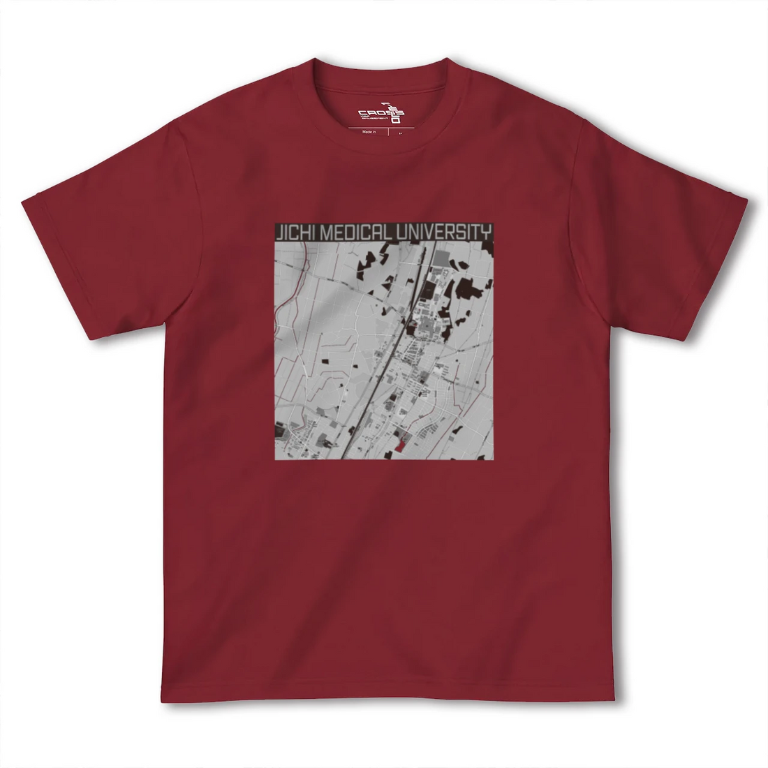 【自治医大(栃木県)】地図柄ヘビーウェイトTシャツ