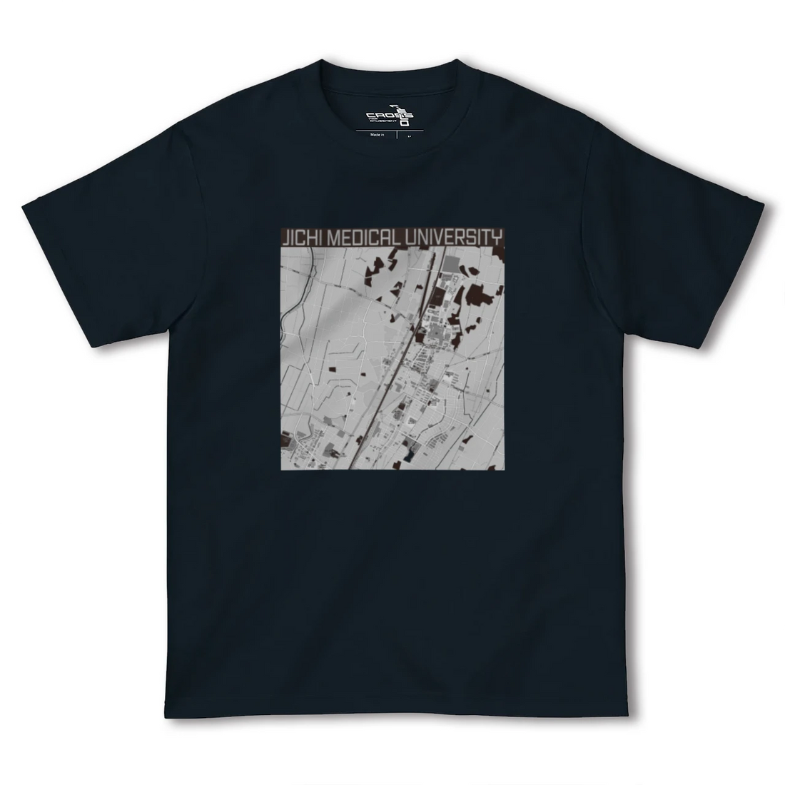 【自治医大(栃木県)】地図柄ヘビーウェイトTシャツ