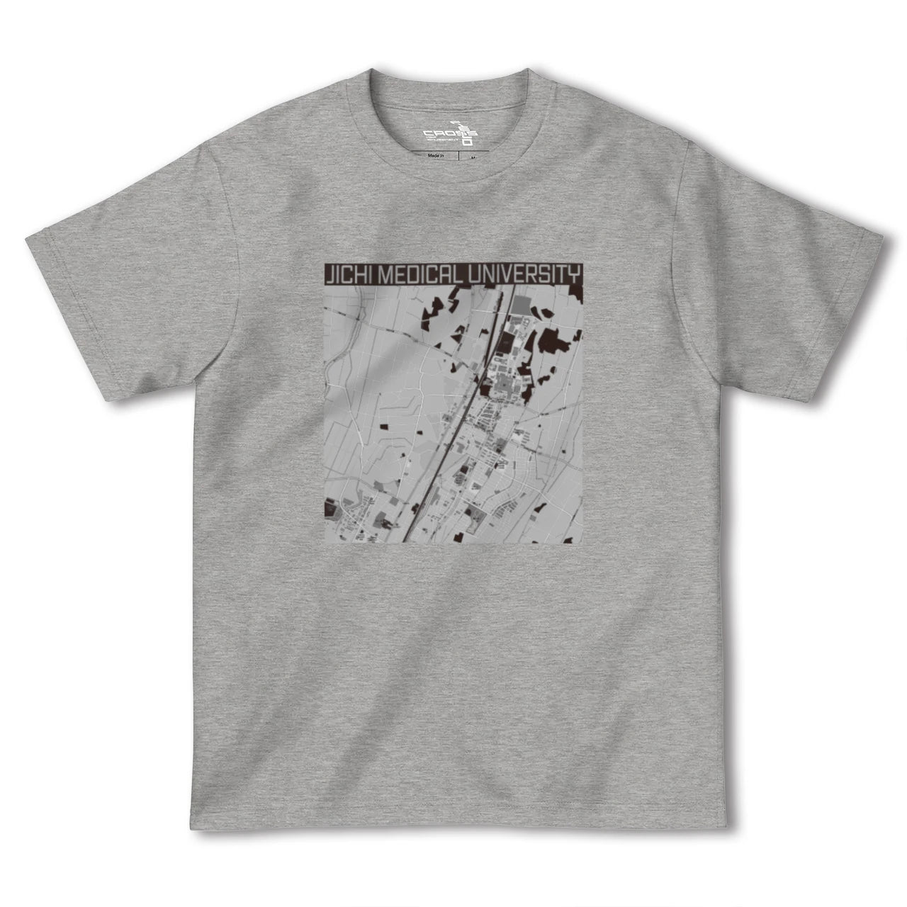 【自治医大(栃木県)】地図柄ヘビーウェイトTシャツ