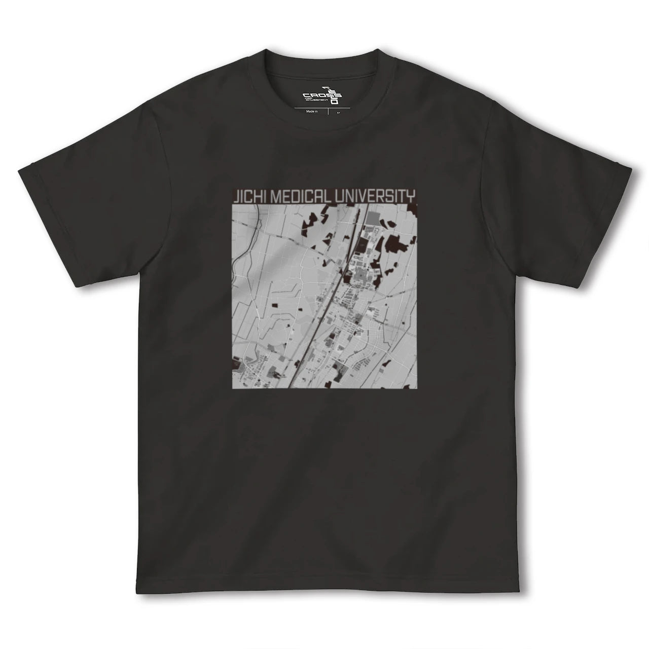【自治医大(栃木県)】地図柄ヘビーウェイトTシャツ