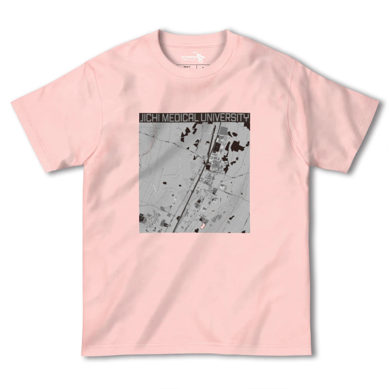 【自治医大(栃木県)】地図柄ヘビーウェイトTシャツ