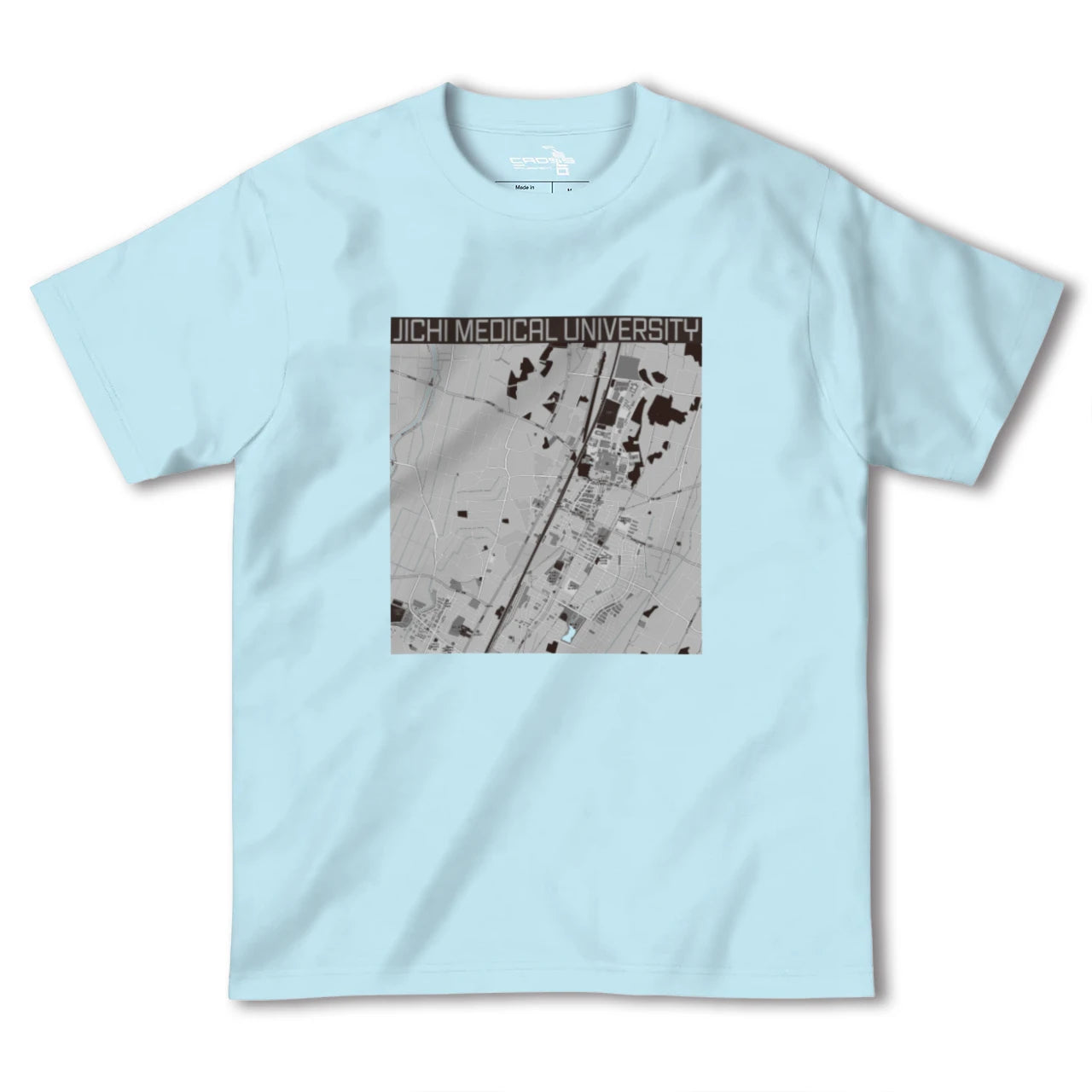 【自治医大(栃木県)】地図柄ヘビーウェイトTシャツ