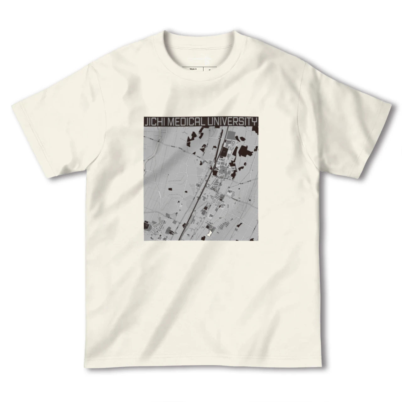 【自治医大(栃木県)】地図柄ヘビーウェイトTシャツ