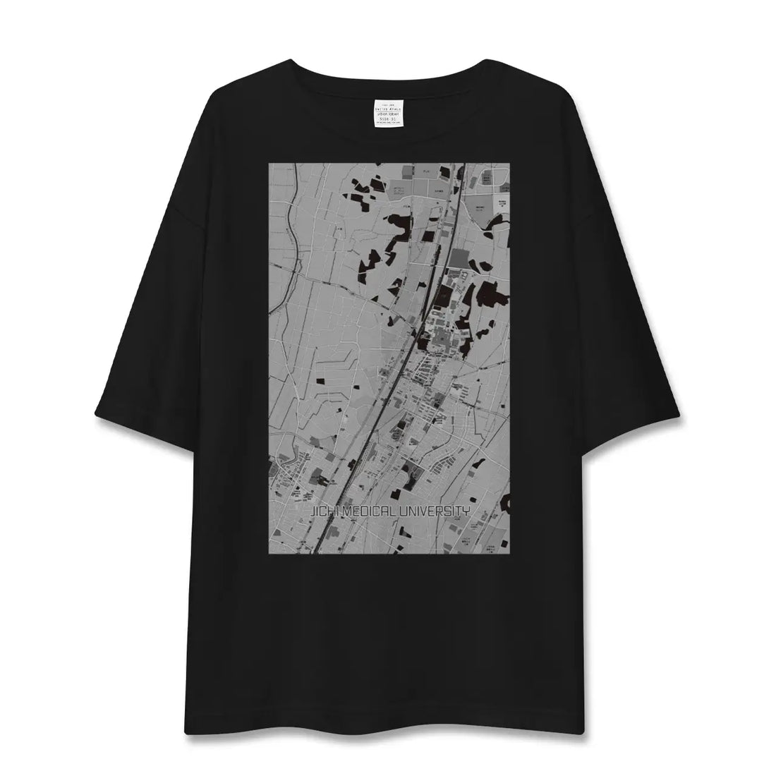 【自治医大(栃木県)】地図柄ビッグシルエットTシャツ
