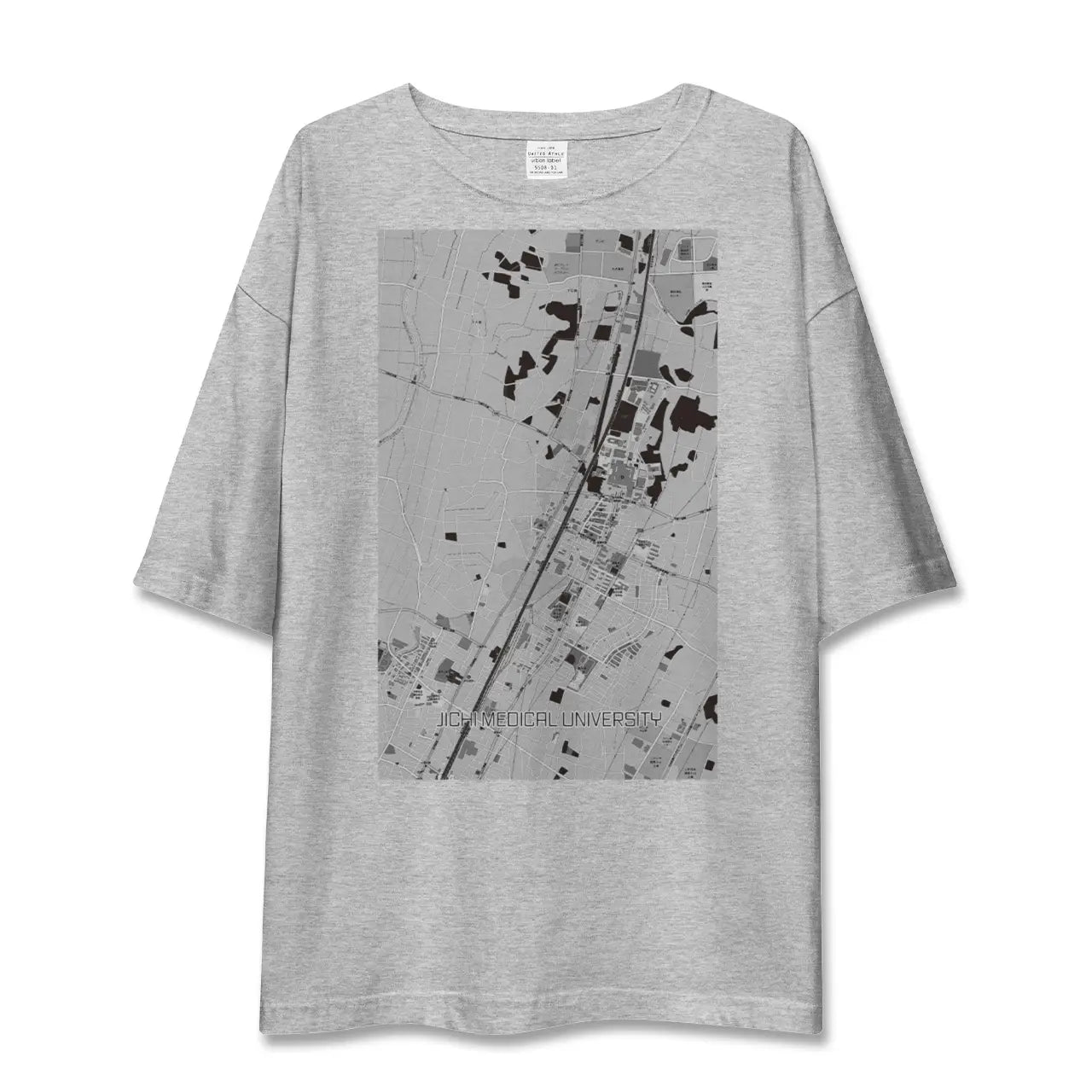 【自治医大(栃木県)】地図柄ビッグシルエットTシャツ