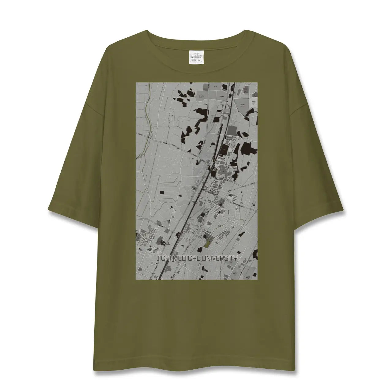 【自治医大(栃木県)】地図柄ビッグシルエットTシャツ