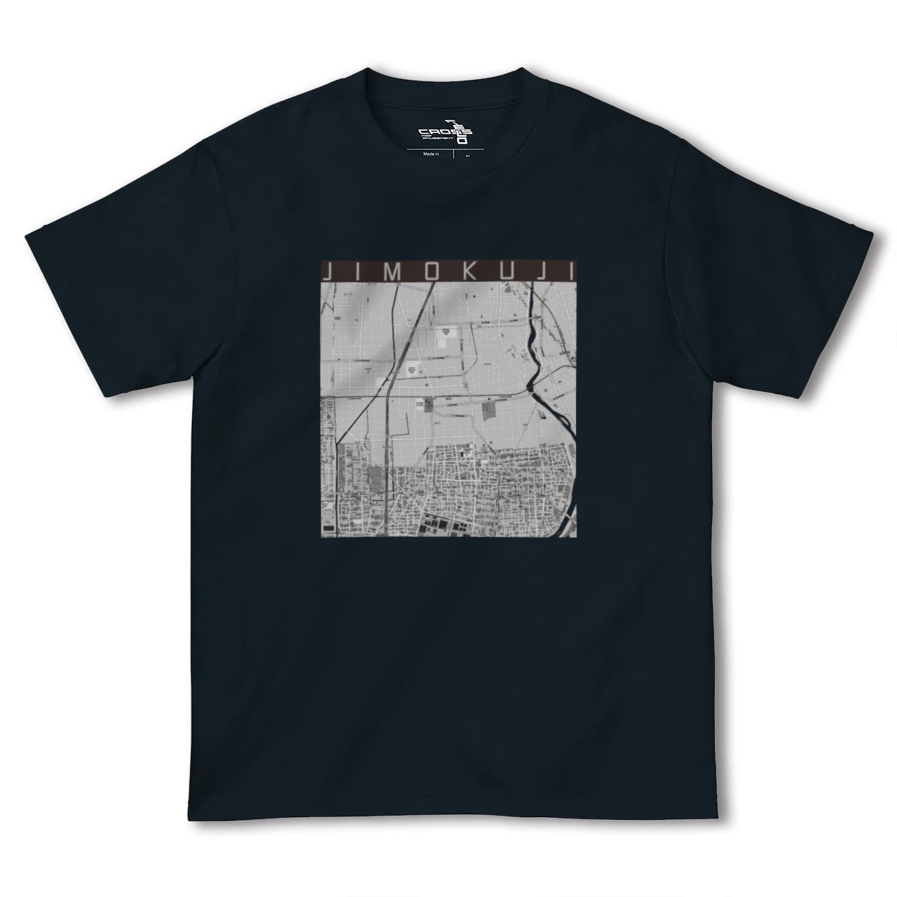 【甚目寺(愛知県)】地図柄ヘビーウェイトTシャツ