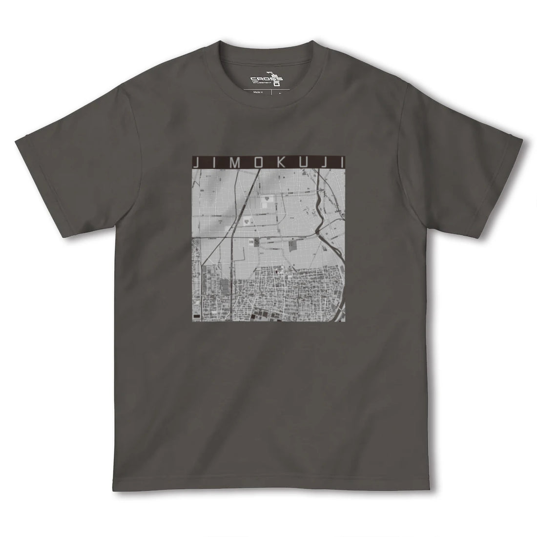 【甚目寺(愛知県)】地図柄ヘビーウェイトTシャツ