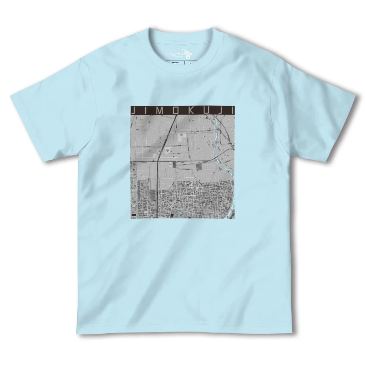 【甚目寺(愛知県)】地図柄ヘビーウェイトTシャツ