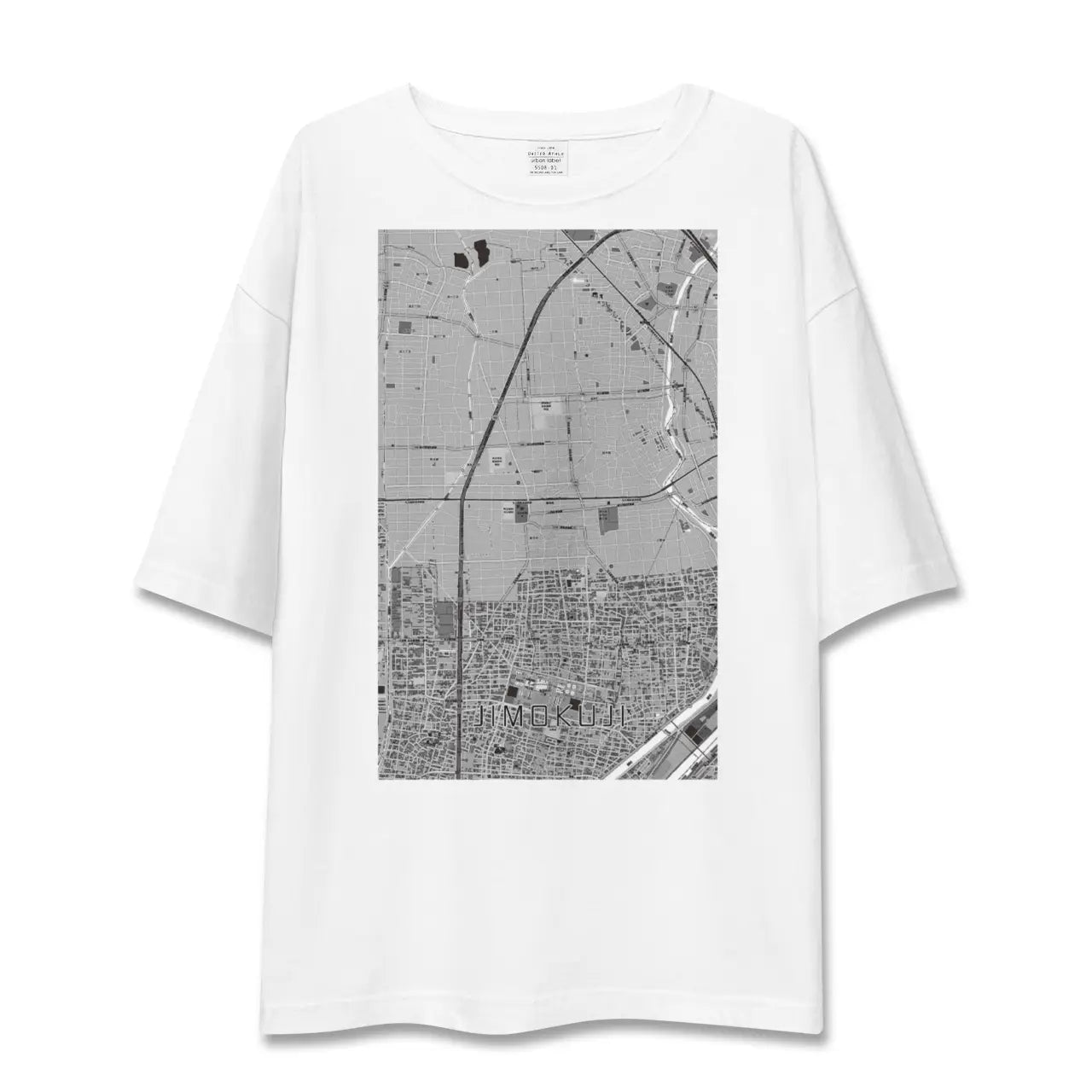【甚目寺(愛知県)】地図柄ビッグシルエットTシャツ