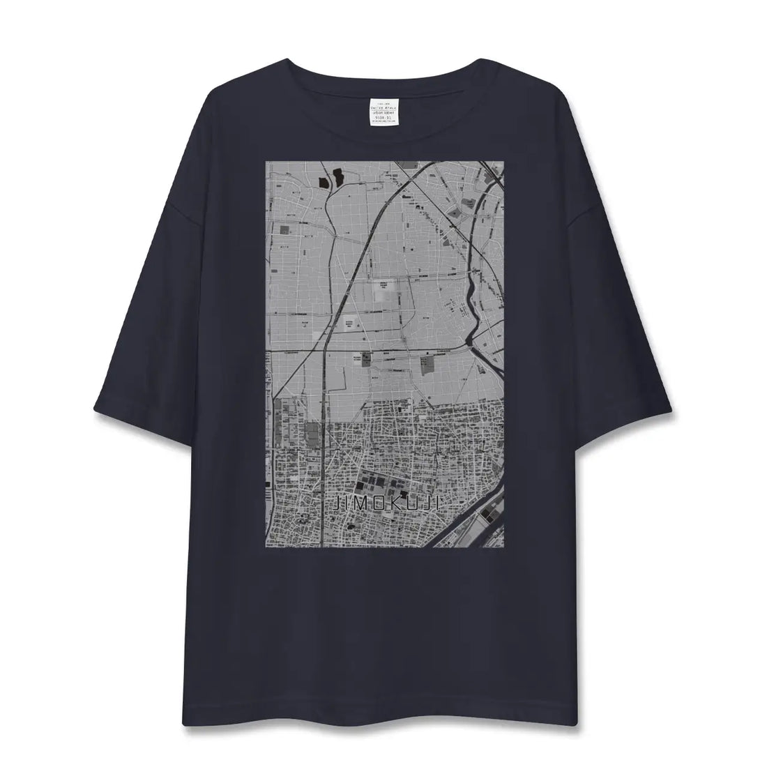 【甚目寺(愛知県)】地図柄ビッグシルエットTシャツ