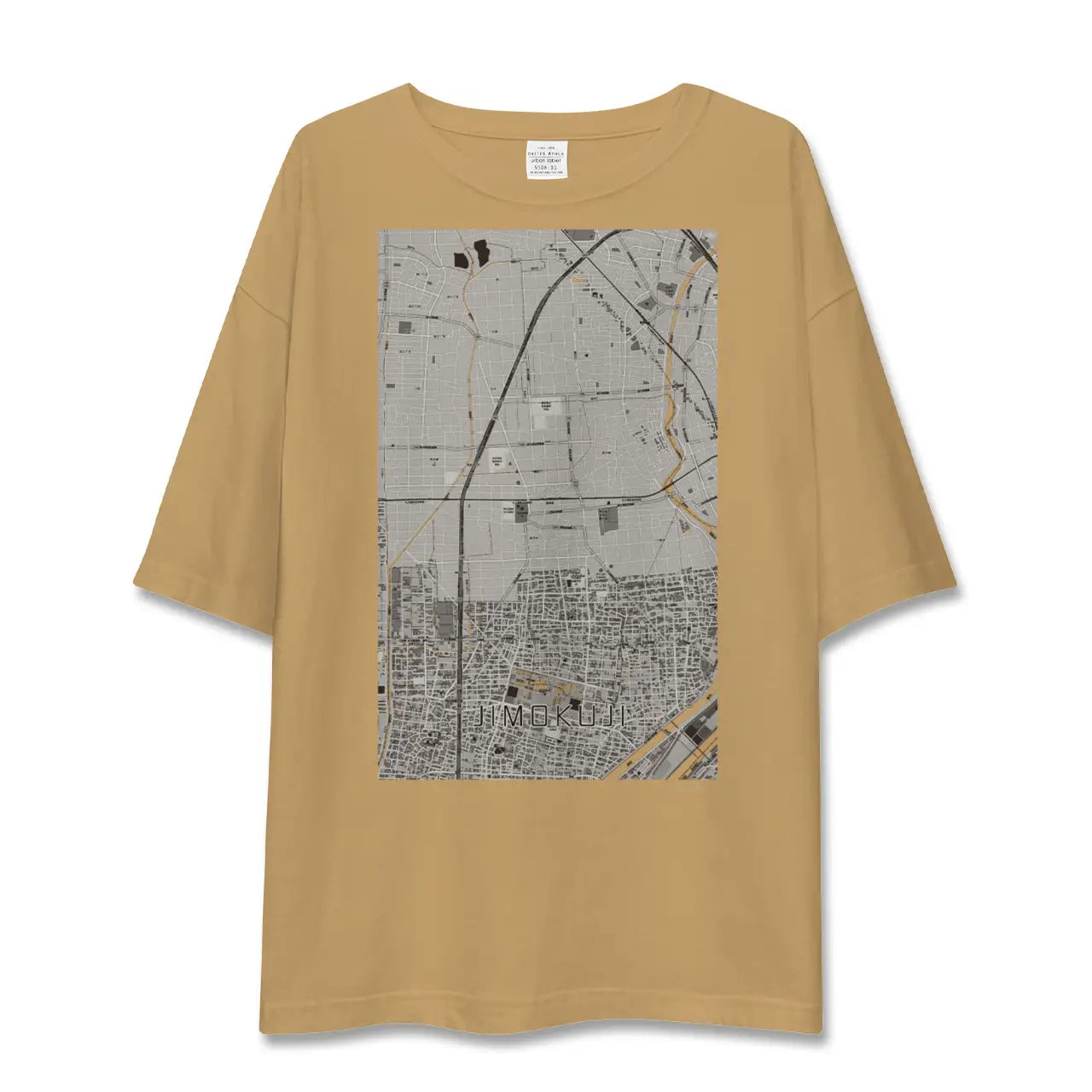 【甚目寺(愛知県)】地図柄ビッグシルエットTシャツ