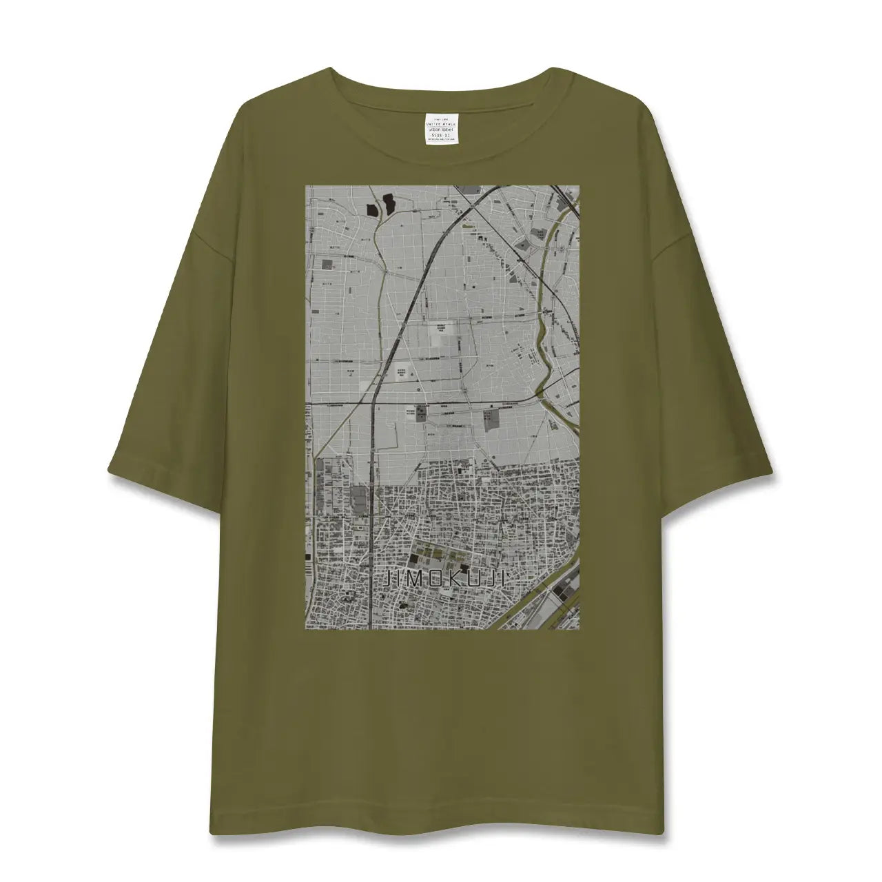 【甚目寺(愛知県)】地図柄ビッグシルエットTシャツ