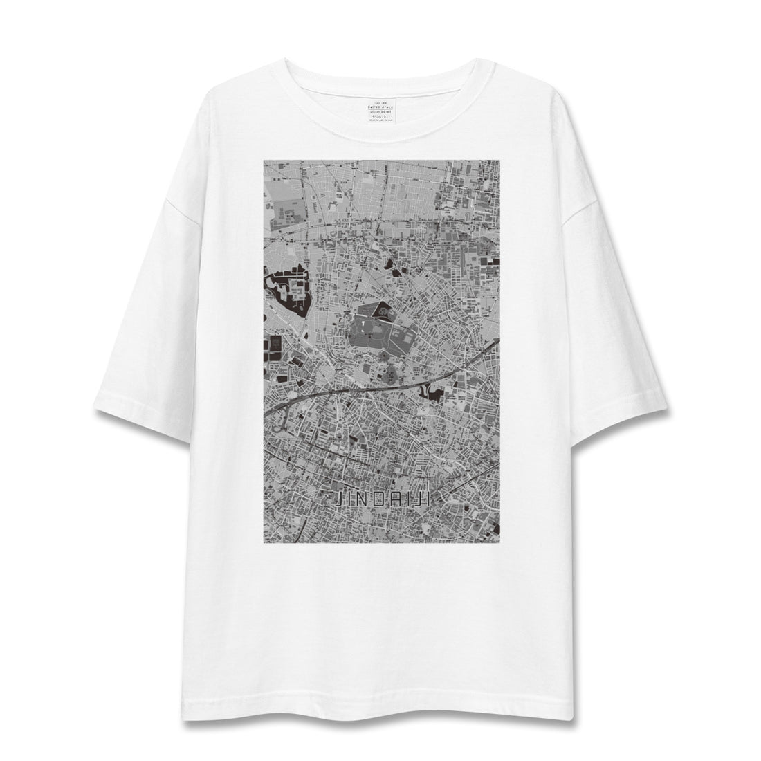 【深大寺(東京都)】地図柄ビッグシルエットTシャツ