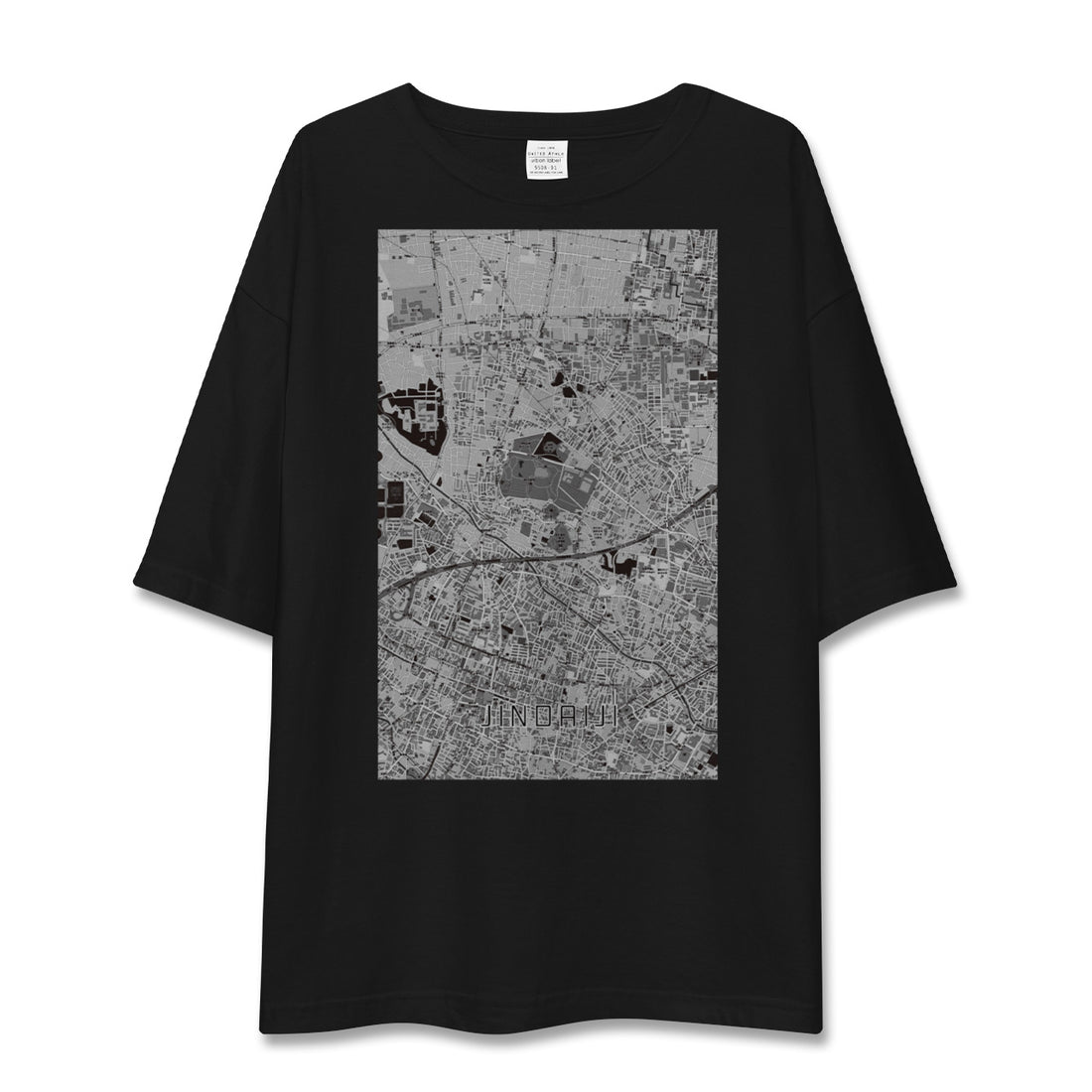 【深大寺(東京都)】地図柄ビッグシルエットTシャツ