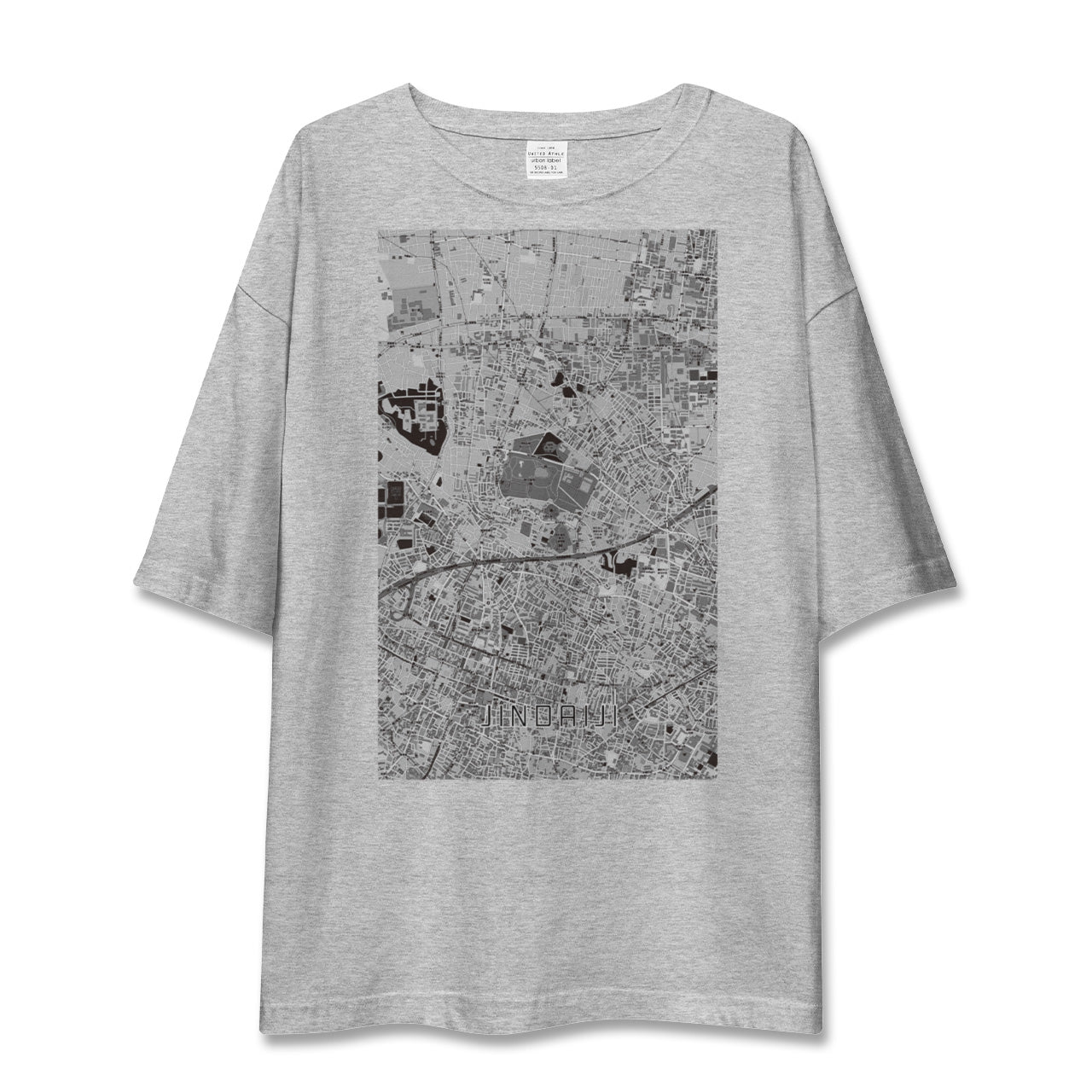【深大寺(東京都)】地図柄ビッグシルエットTシャツ