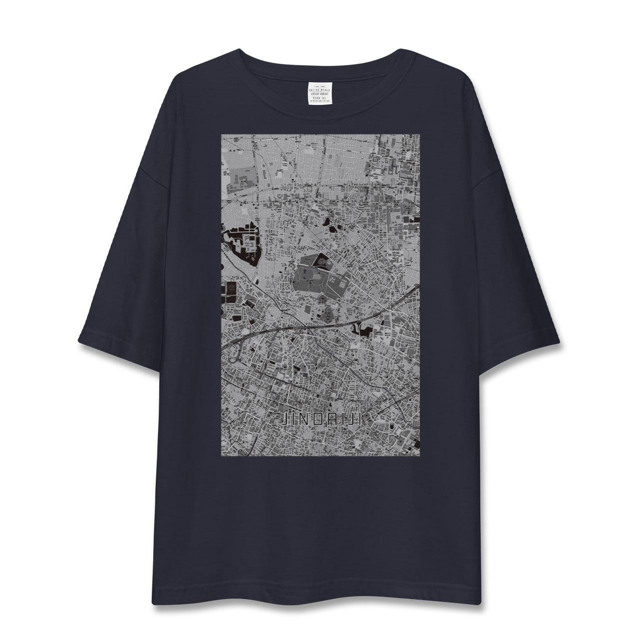 【深大寺(東京都)】地図柄ビッグシルエットTシャツ