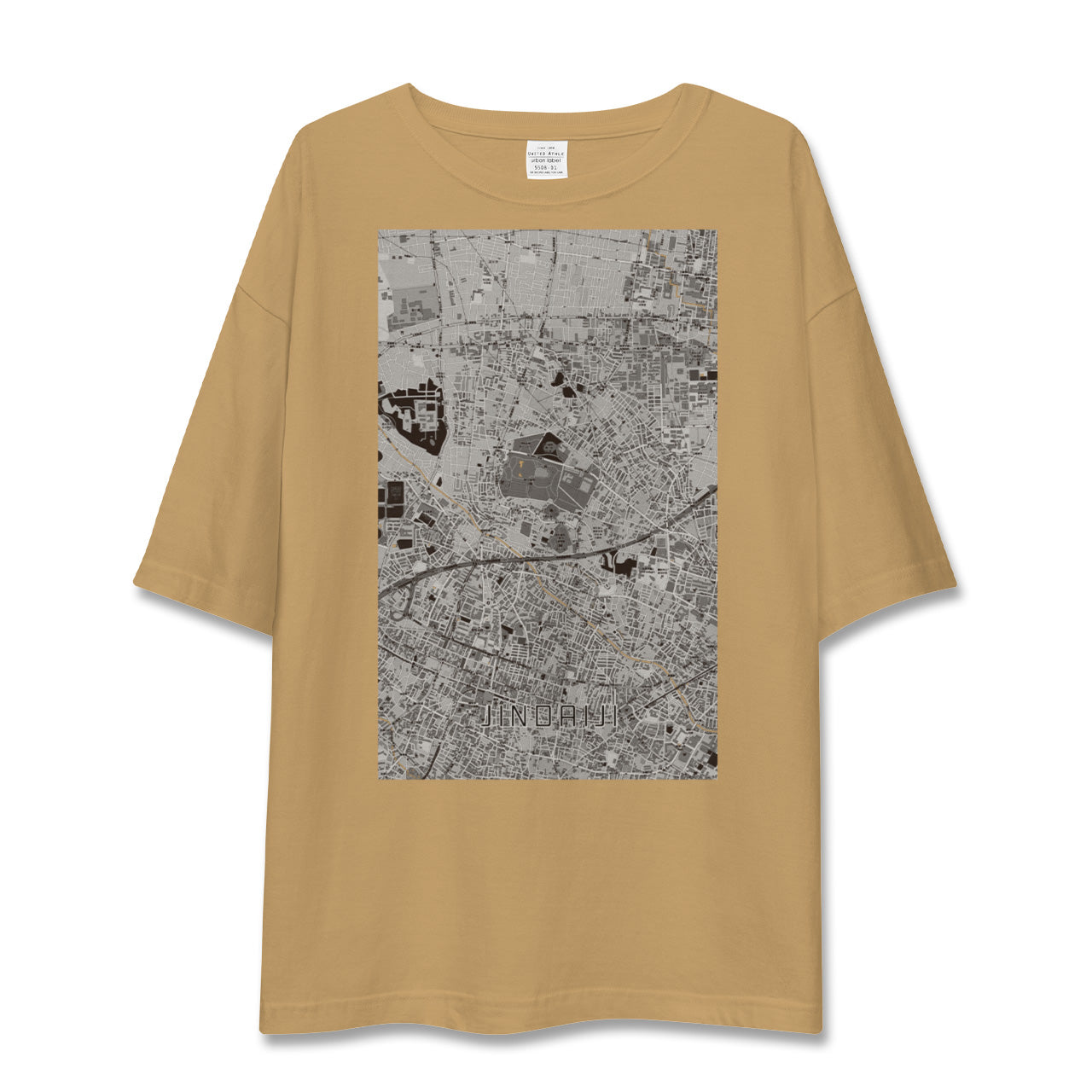 【深大寺(東京都)】地図柄ビッグシルエットTシャツ